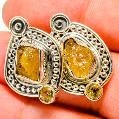 Citrine Earrings handcrafted by Ana Silver Co - EARR420764