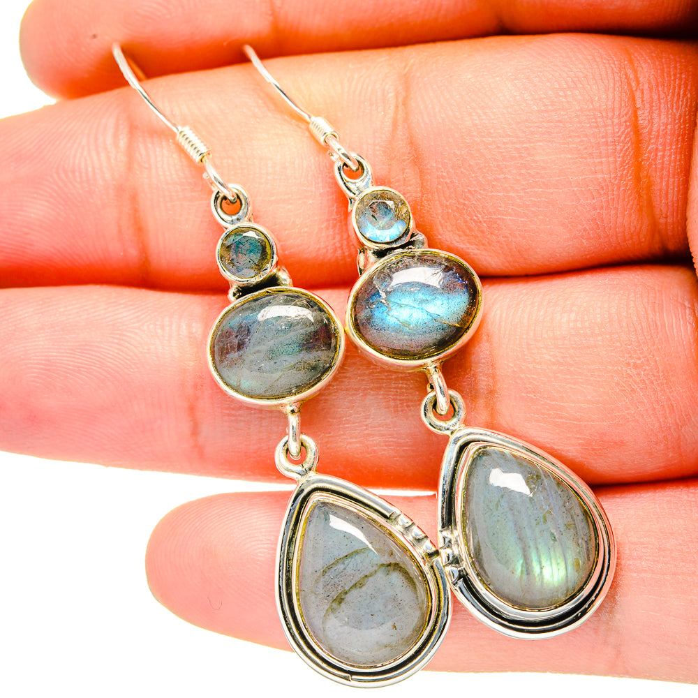 Labradorite Earrings handcrafted by Ana Silver Co - EARR420771