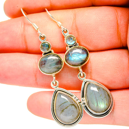 Labradorite Earrings handcrafted by Ana Silver Co - EARR420771