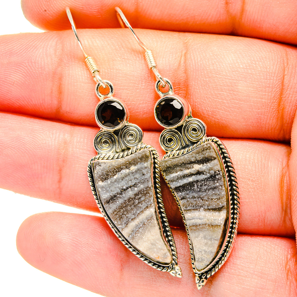 Desert Druzy Earrings handcrafted by Ana Silver Co - EARR420772