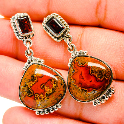 Moroccan Agate Earrings handcrafted by Ana Silver Co - EARR420774