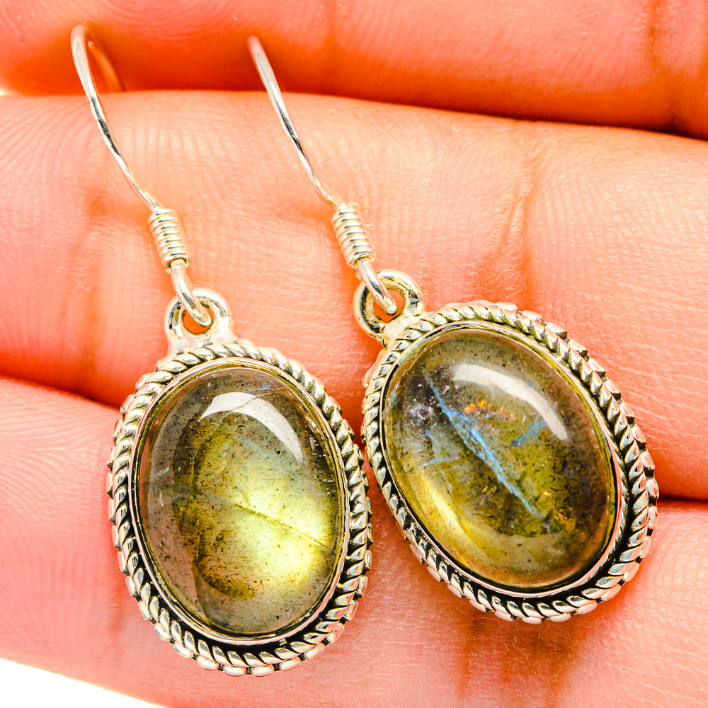 Labradorite Earrings handcrafted by Ana Silver Co - EARR420775