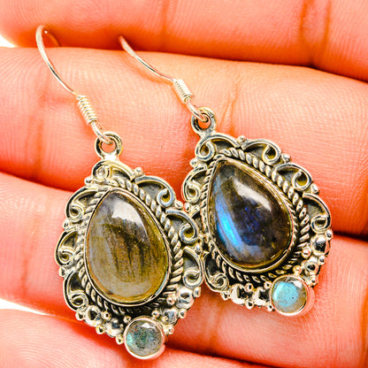 Labradorite Earrings handcrafted by Ana Silver Co - EARR420781