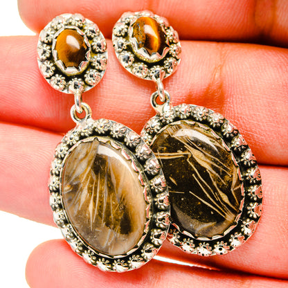 Turkish Tube Agate Earrings handcrafted by Ana Silver Co - EARR420789