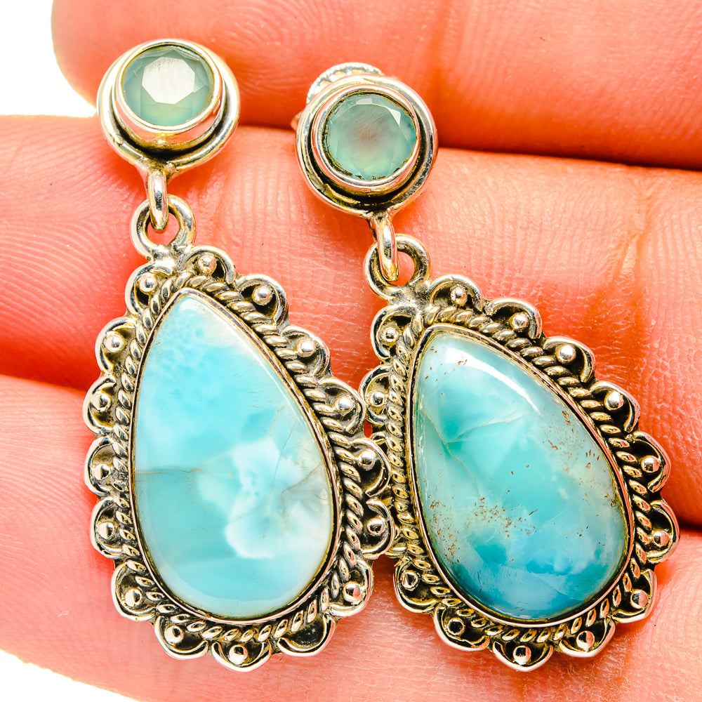 Larimar Earrings handcrafted by Ana Silver Co - EARR420797