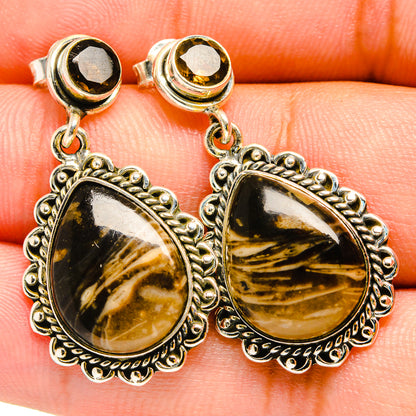 Turkish Tube Agate Earrings handcrafted by Ana Silver Co - EARR420808