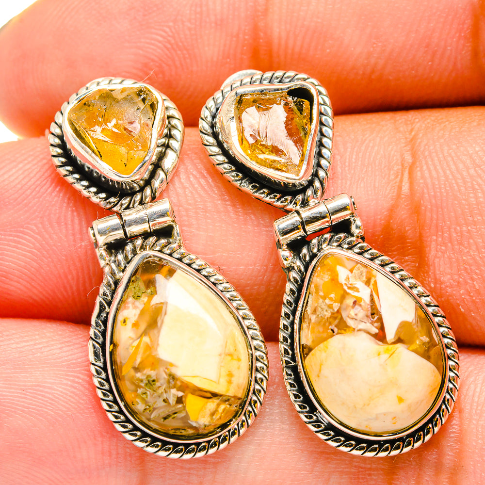 Brecciated Mookaite Earrings handcrafted by Ana Silver Co - EARR420811