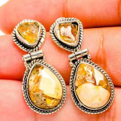 Brecciated Mookaite Earrings handcrafted by Ana Silver Co - EARR420811