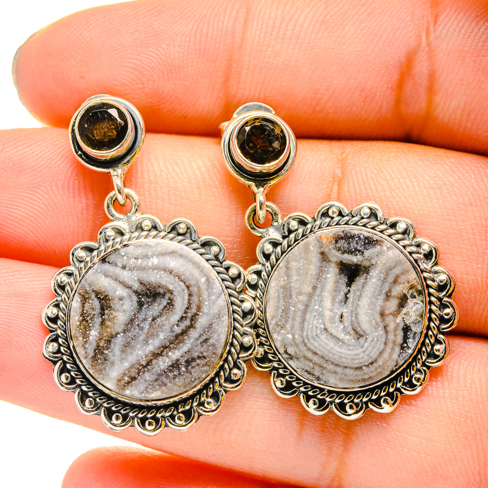 Desert Druzy Earrings handcrafted by Ana Silver Co - EARR420814