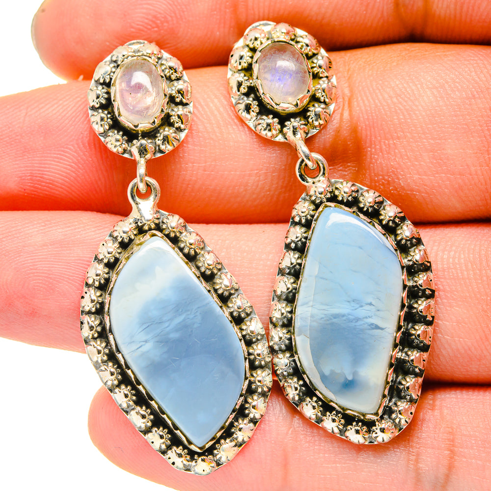 Owyhee Opal Earrings handcrafted by Ana Silver Co - EARR420820