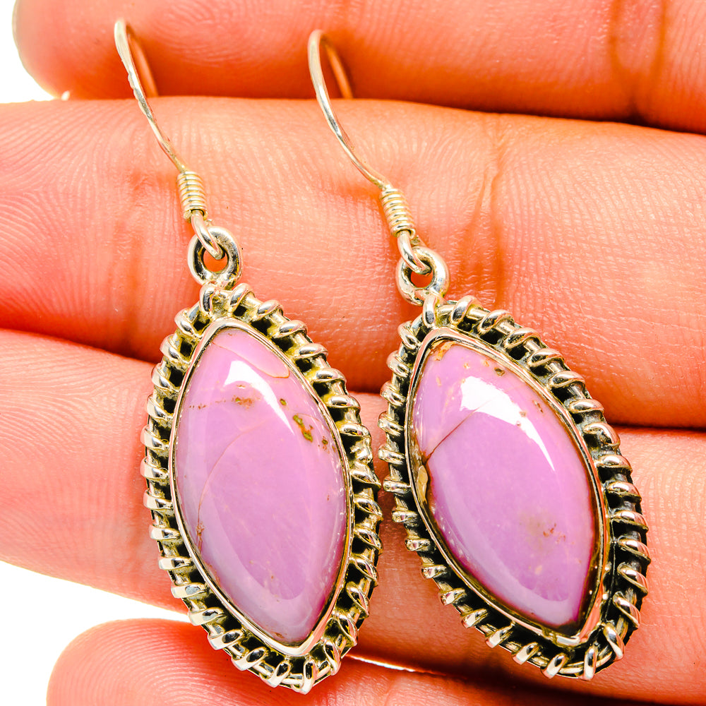 Phosphosiderite Earrings handcrafted by Ana Silver Co - EARR420831