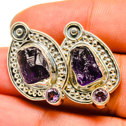 Amethyst Earrings handcrafted by Ana Silver Co - EARR420833