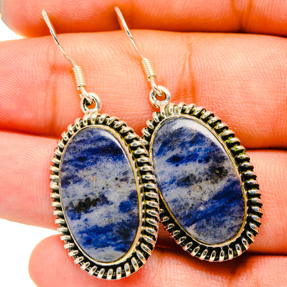 Sodalite Earrings handcrafted by Ana Silver Co - EARR420841