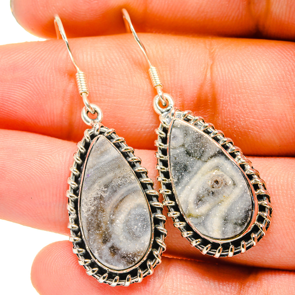 Desert Druzy Earrings handcrafted by Ana Silver Co - EARR420845