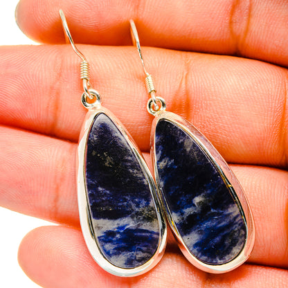 Sodalite Earrings handcrafted by Ana Silver Co - EARR420846