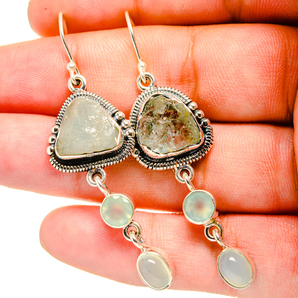 Aquamarine Earrings handcrafted by Ana Silver Co - EARR420853