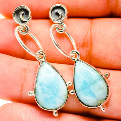 Larimar Earrings handcrafted by Ana Silver Co - EARR420860