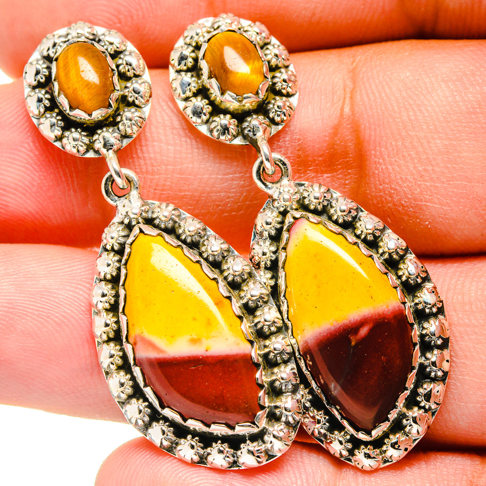 Mookaite Earrings handcrafted by Ana Silver Co - EARR420870