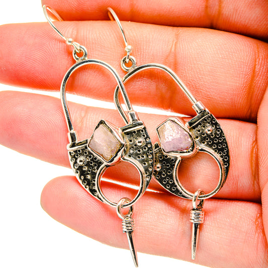 Kunzite Earrings handcrafted by Ana Silver Co - EARR420874