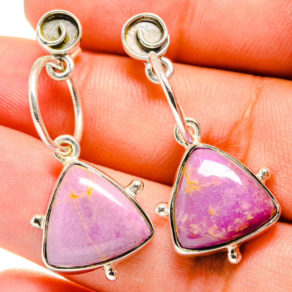 Phosphosiderite Earrings handcrafted by Ana Silver Co - EARR420885