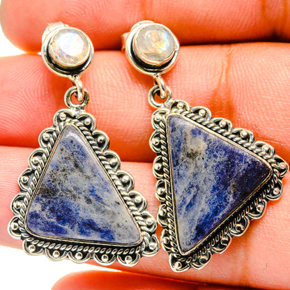 Sodalite Earrings handcrafted by Ana Silver Co - EARR420886