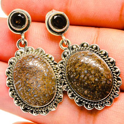 Dinosaur Bone Earrings handcrafted by Ana Silver Co - EARR420889
