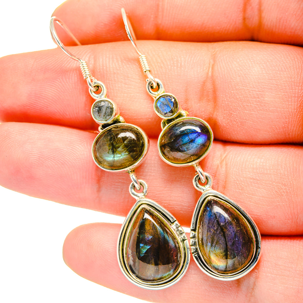 Labradorite Earrings handcrafted by Ana Silver Co - EARR420893