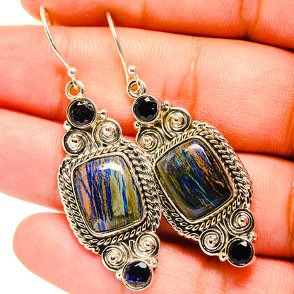 Azurite Earrings handcrafted by Ana Silver Co - EARR420900