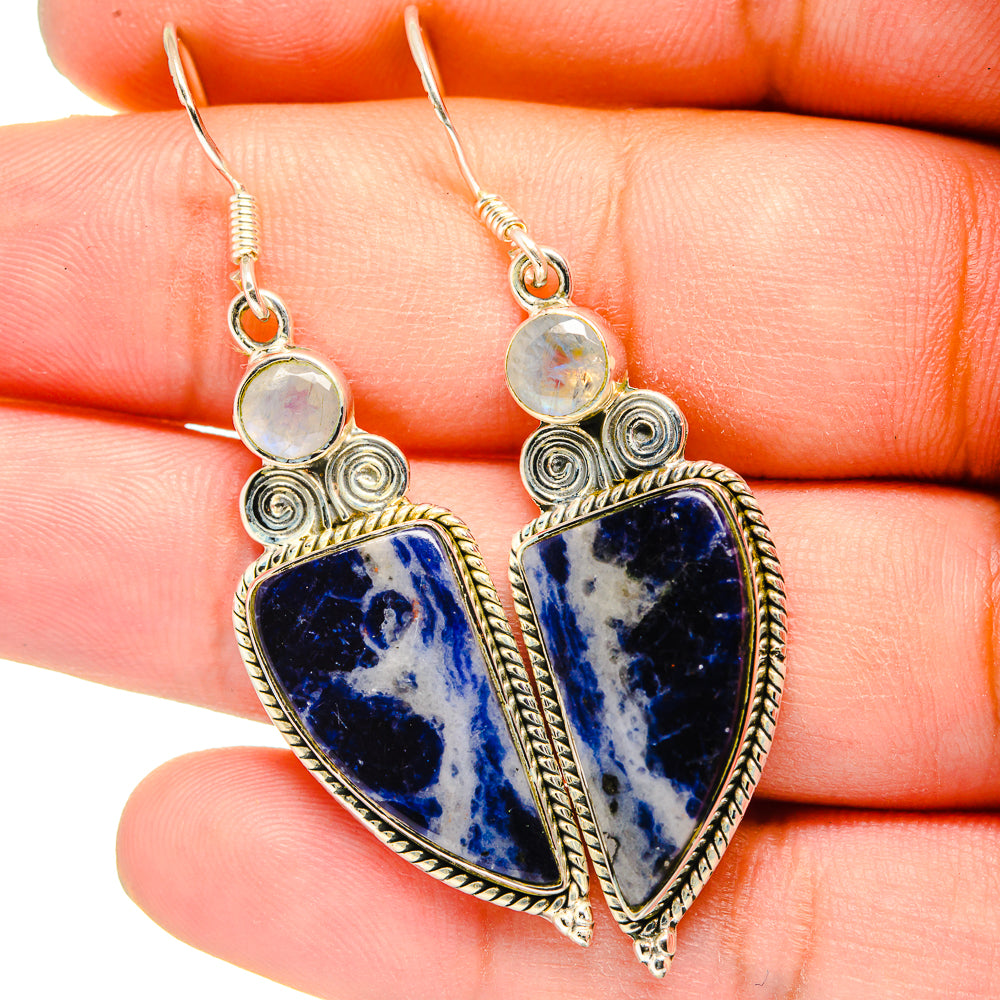 Sodalite Earrings handcrafted by Ana Silver Co - EARR420906