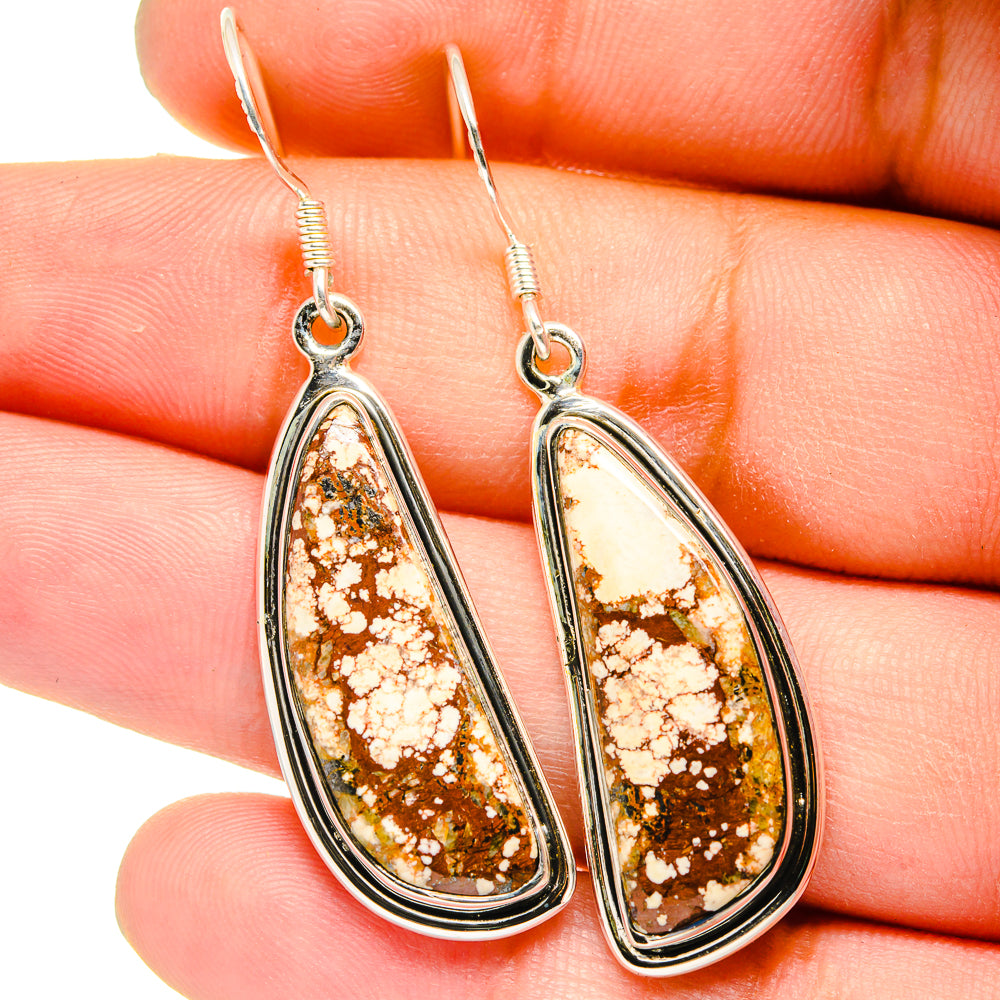 Wild Horse Jasper Earrings handcrafted by Ana Silver Co - EARR420911