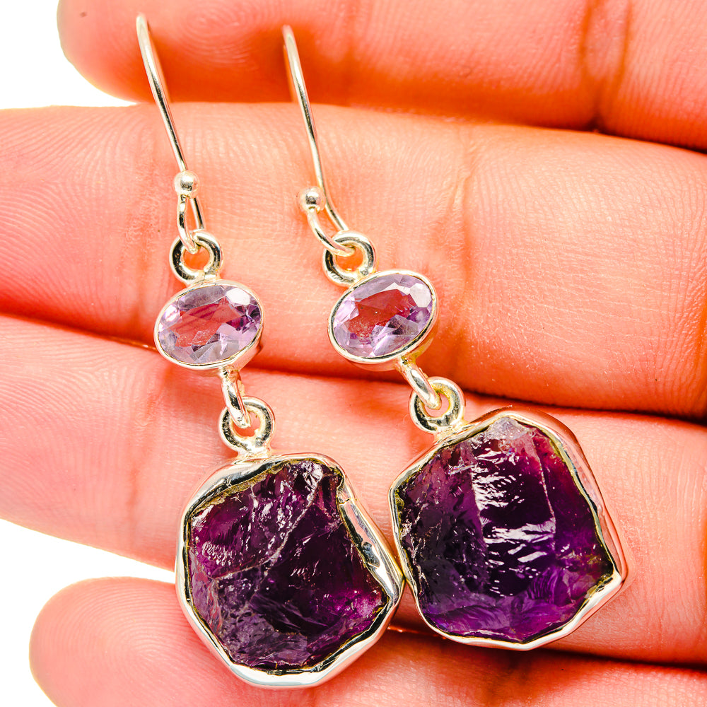 Amethyst Earrings handcrafted by Ana Silver Co - EARR420917