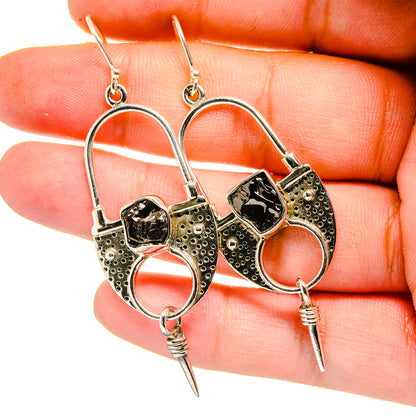 Shungite Earrings handcrafted by Ana Silver Co - EARR420919