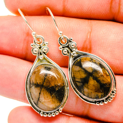 Chiastolite Earrings handcrafted by Ana Silver Co - EARR420929