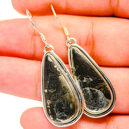 Pyrite Agate Earrings handcrafted by Ana Silver Co - EARR420930