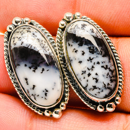 Dendritic Opal Earrings handcrafted by Ana Silver Co - EARR420935