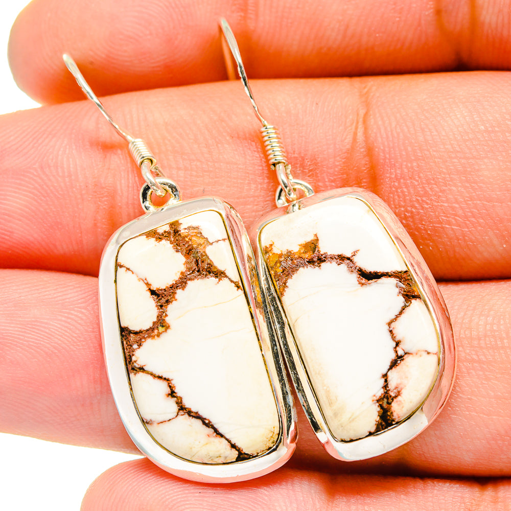 Wild Horse Jasper Earrings handcrafted by Ana Silver Co - EARR420945