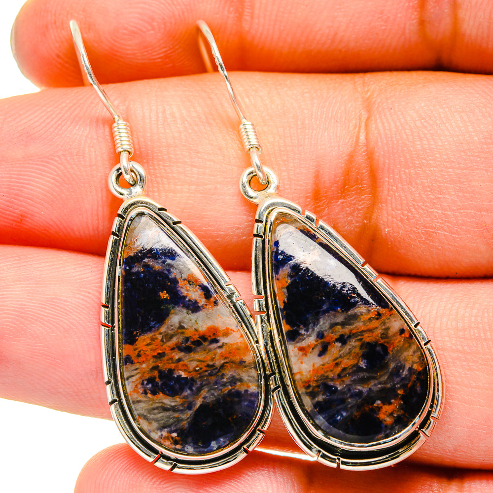 Sodalite Earrings handcrafted by Ana Silver Co - EARR420954