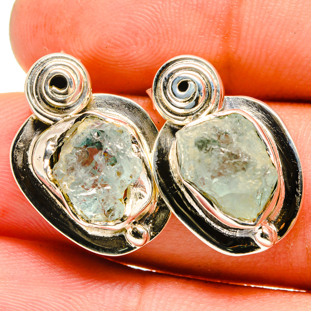 Aquamarine Earrings handcrafted by Ana Silver Co - EARR420966