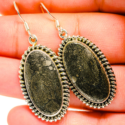 Pyrite Agate Earrings handcrafted by Ana Silver Co - EARR420967