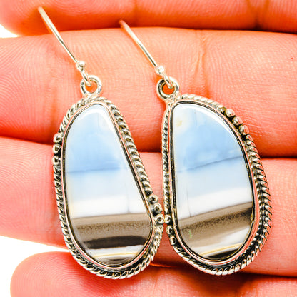 Owyhee Opal Earrings handcrafted by Ana Silver Co - EARR420978