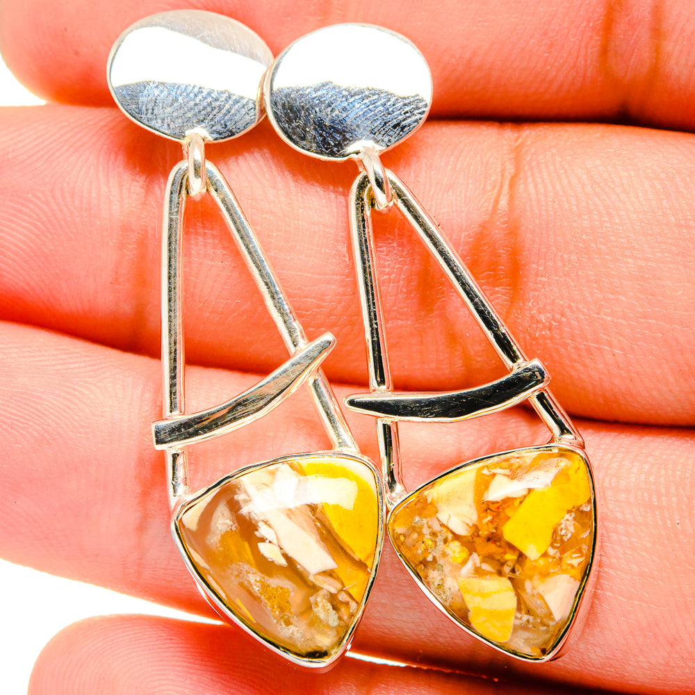 Brecciated Mookaite Earrings handcrafted by Ana Silver Co - EARR421005