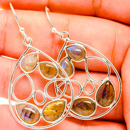 Labradorite Earrings handcrafted by Ana Silver Co - EARR421007