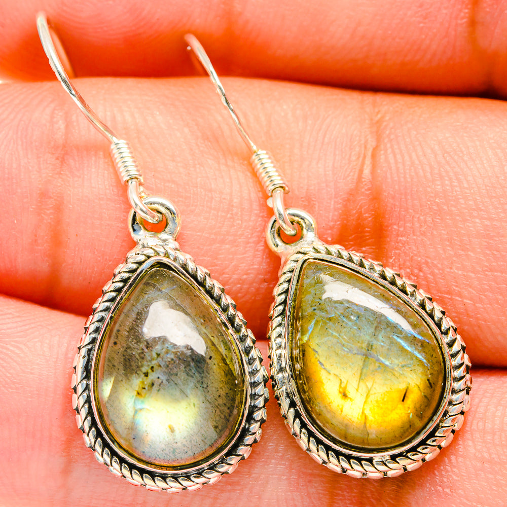 Labradorite Earrings handcrafted by Ana Silver Co - EARR421009