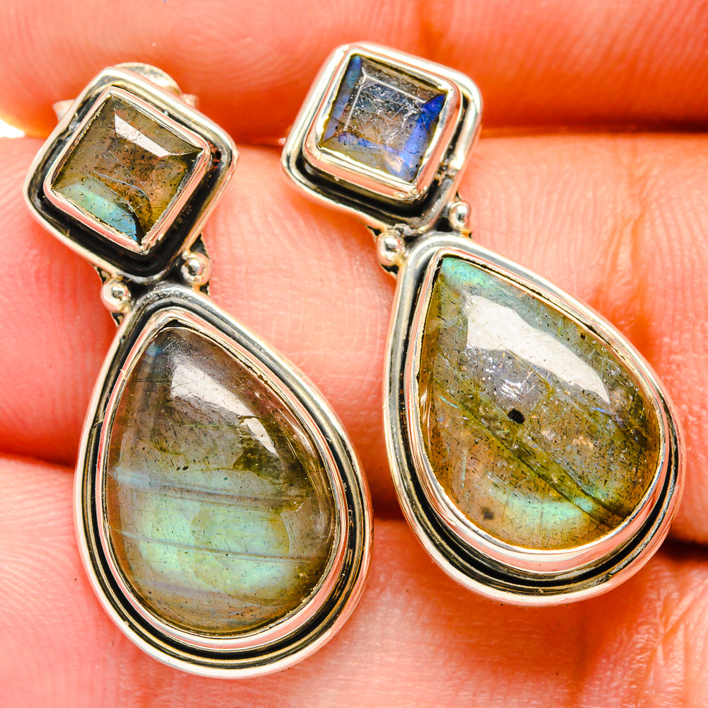 Labradorite Earrings handcrafted by Ana Silver Co - EARR421023