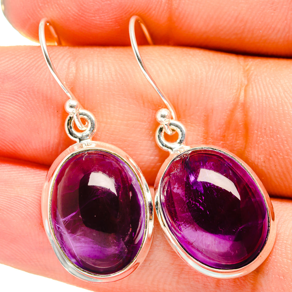 Amethyst Earrings handcrafted by Ana Silver Co - EARR421051