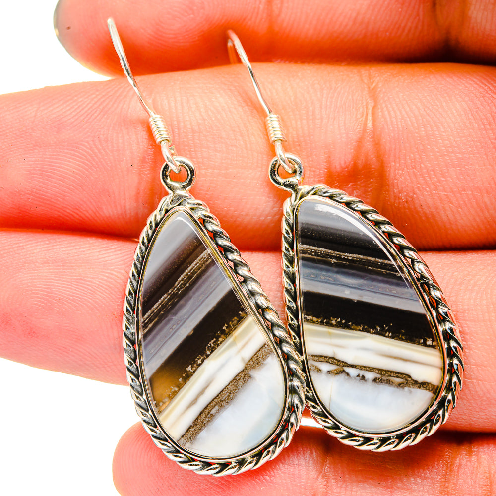 Owyhee Opal Earrings handcrafted by Ana Silver Co - EARR421058