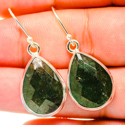 Green Aventurine Earrings handcrafted by Ana Silver Co - EARR421070
