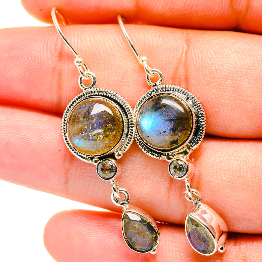 Labradorite Earrings handcrafted by Ana Silver Co - EARR421071