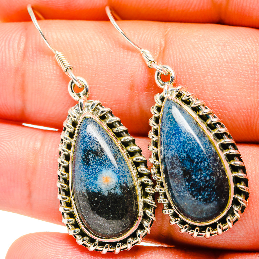 Shattuckite Earrings handcrafted by Ana Silver Co - EARR421073
