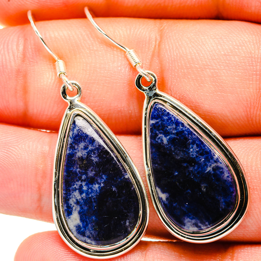 Sodalite Earrings handcrafted by Ana Silver Co - EARR421075